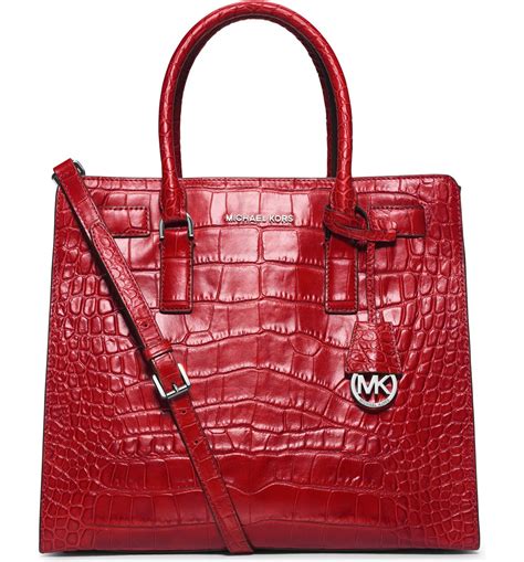 michael kors dillon crocodile embossed tote|MICHAEL Michael Kors Dillon Large N/S Tote .